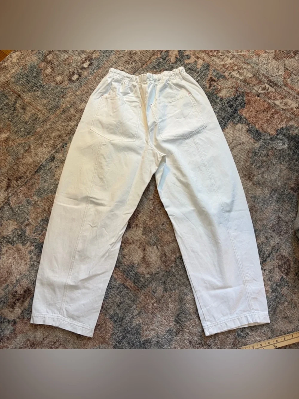 verity & daughters Janus Pant in white/ivory size small barrel